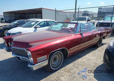 1968 Cadillac Deville z USA, uszkodzony, nr VIN 000000000F8156270